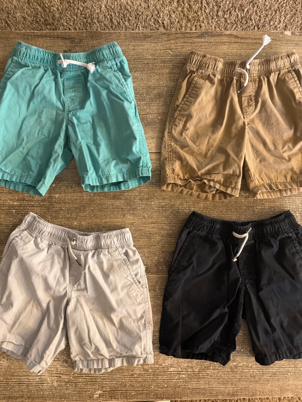 Cat and Jack Target set of 4 elastic waist pull-on boys shorts